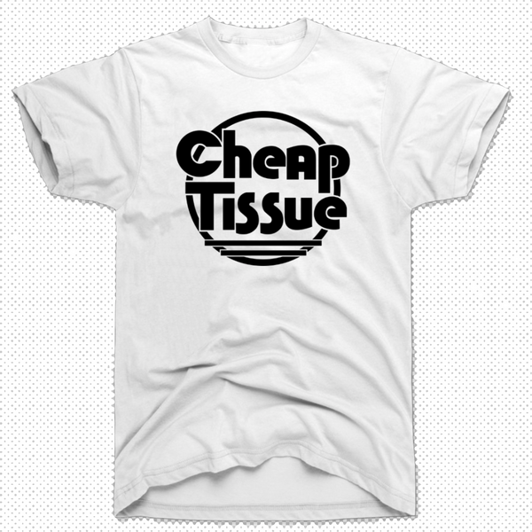 CHEAP TISSUE (White/black T-shirt)